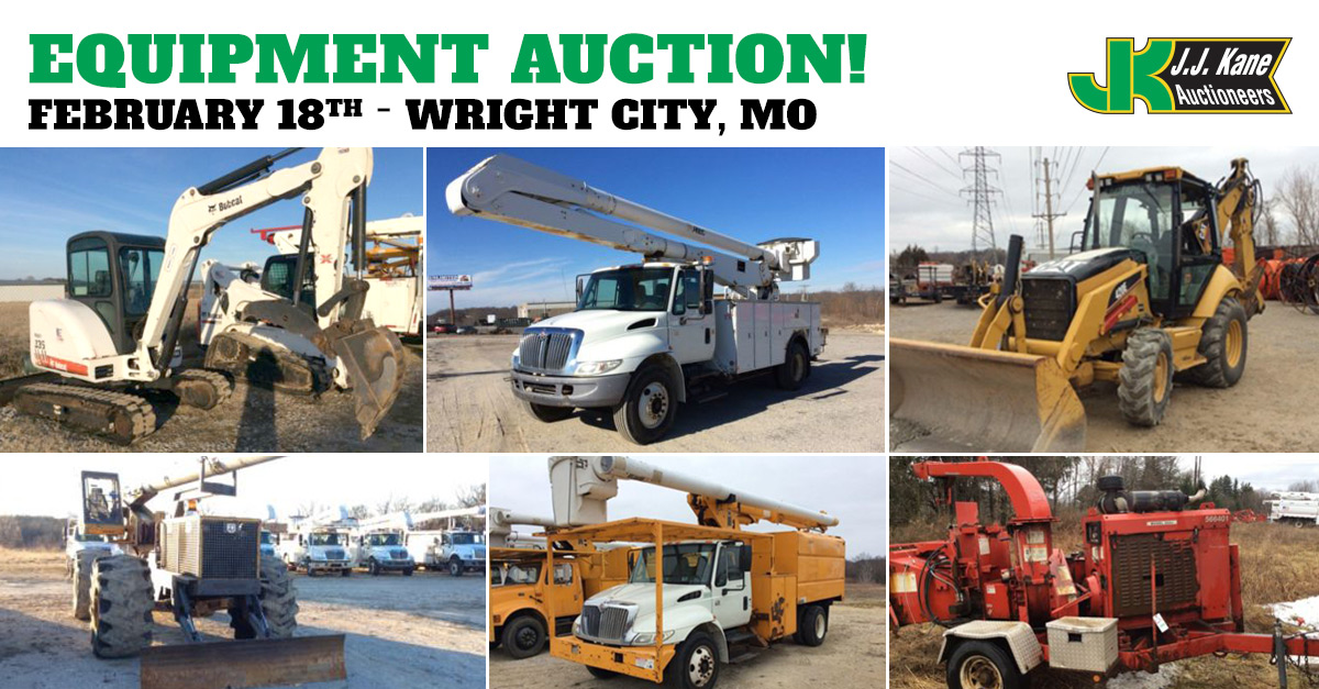 Equipment and Auto Auction, Wright City, MO, February 18, 2016 through