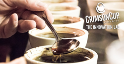Coffee cupping at Crimson Cup Innovation Lab