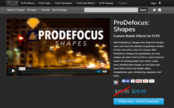 Apple FCPX Plugins - ProDefocus Shapes
