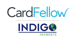 CardFellow logo with Indigo Payments