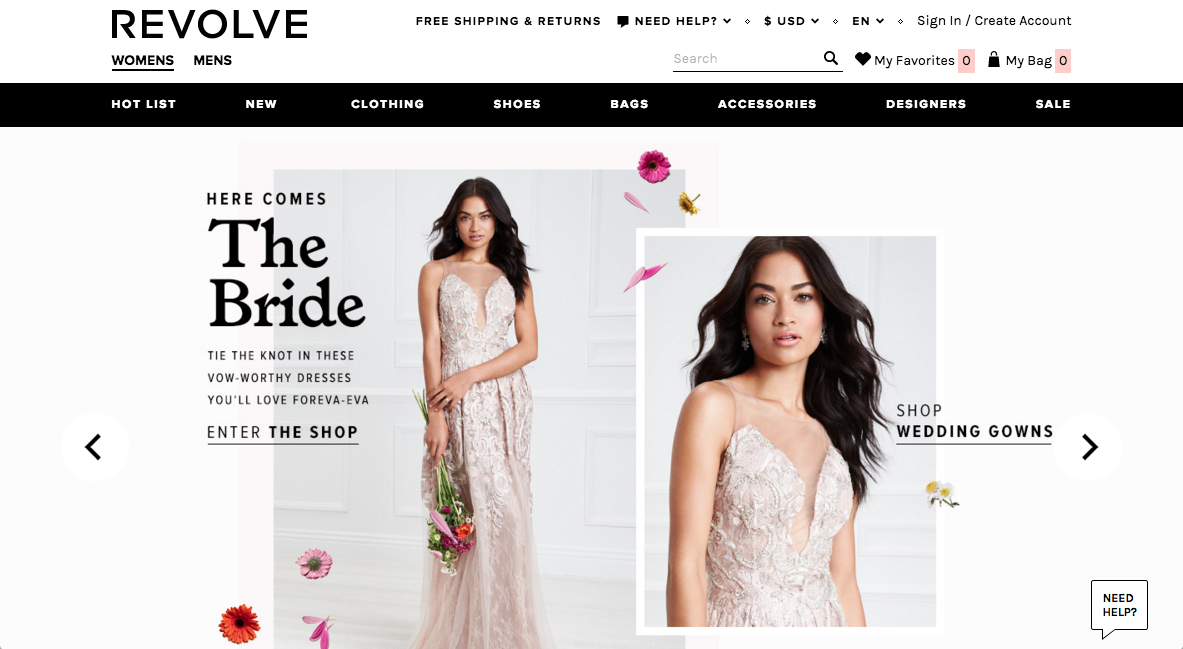 revolve clothing website