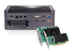 Turnkey video wall and digital signage solutions from Lanner incorporate Matrox C-Series multi-display graphics cards.