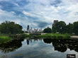 Summer Chicago Skyline Reflections in Summer