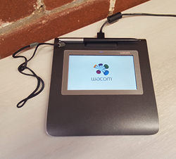 Wacom signature pad