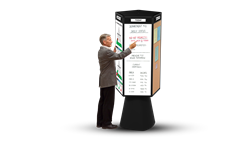 Magnatag's new 5-sided RotoCube® whiteboard surface