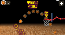 Screenshot of the new customizable basketball game from OfferCraft