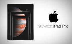 The latest iPad Pro 9.7 inch tablet can securely fit in imageHOLDERS enclosures