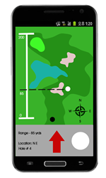 Trek Ball is an app invention that helps golfers in locating their lost golf balls in the field.
