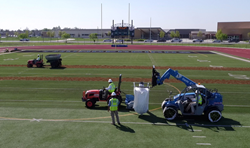 Infill replacement process by Hellas Construction at RFK High School