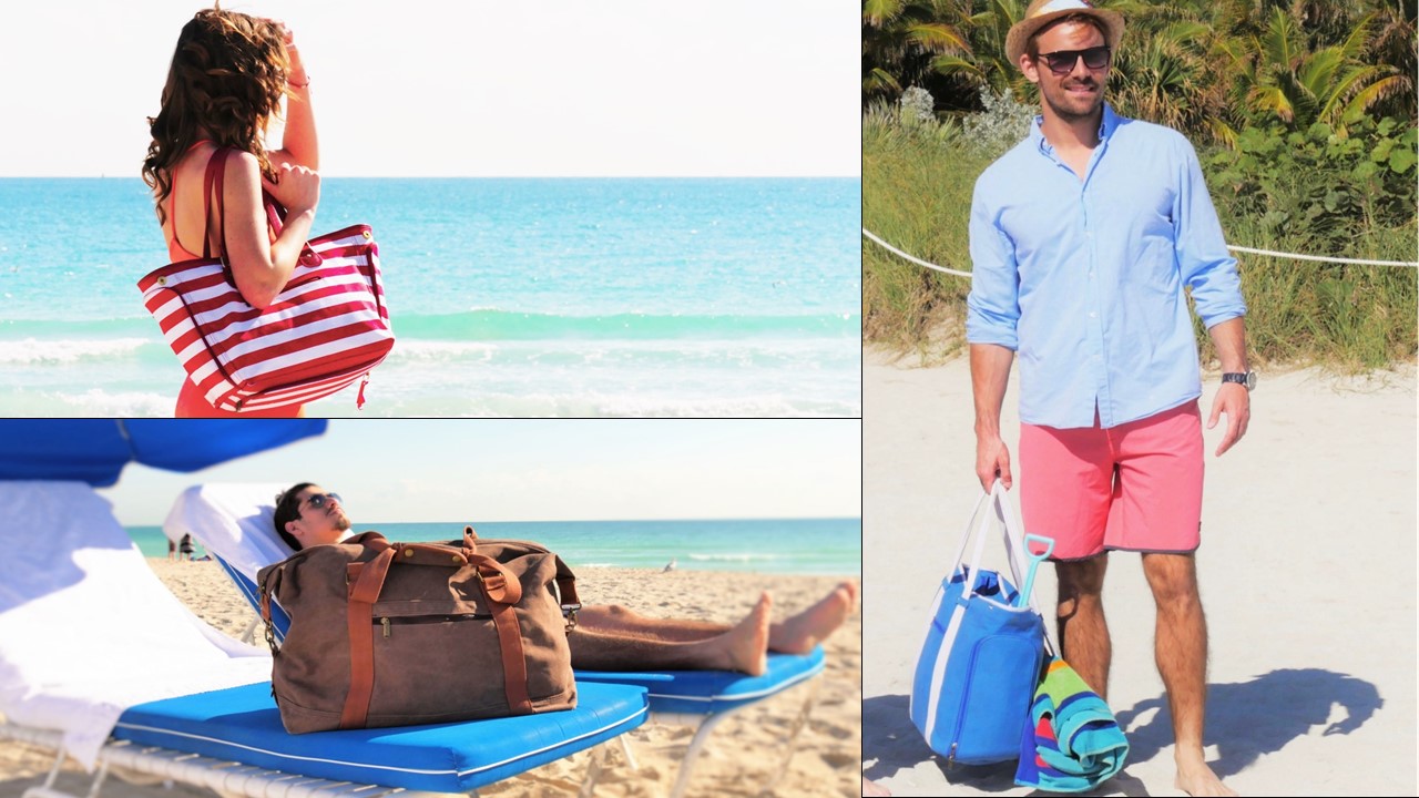 male beach bag