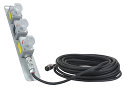 Explosion Proof Extension Cord with Triple Gang Outlets and Explosion Proof Plug