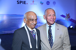 Kiran Kumar of ISRO and Charles Bolden of NASA were among space agency leaders participating in discussions at SPIE Asia-Pacific Remote Sensing 2016 in New Delhi.