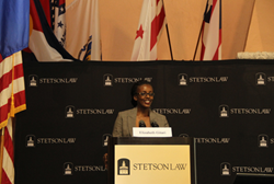 Elizabeth Gitari of the High Court of Kenya spoke at Stetson law school.