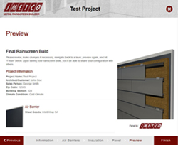 IMETCO's new metal rainscreen builder app provides architectural specifications and renderings.