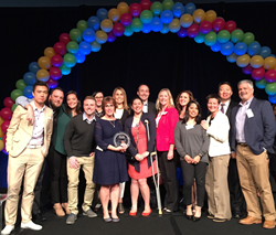 Prometheans (employees) celebrate the company's recognition as one of the Bay Area “Best Places to Work” three years in a row.