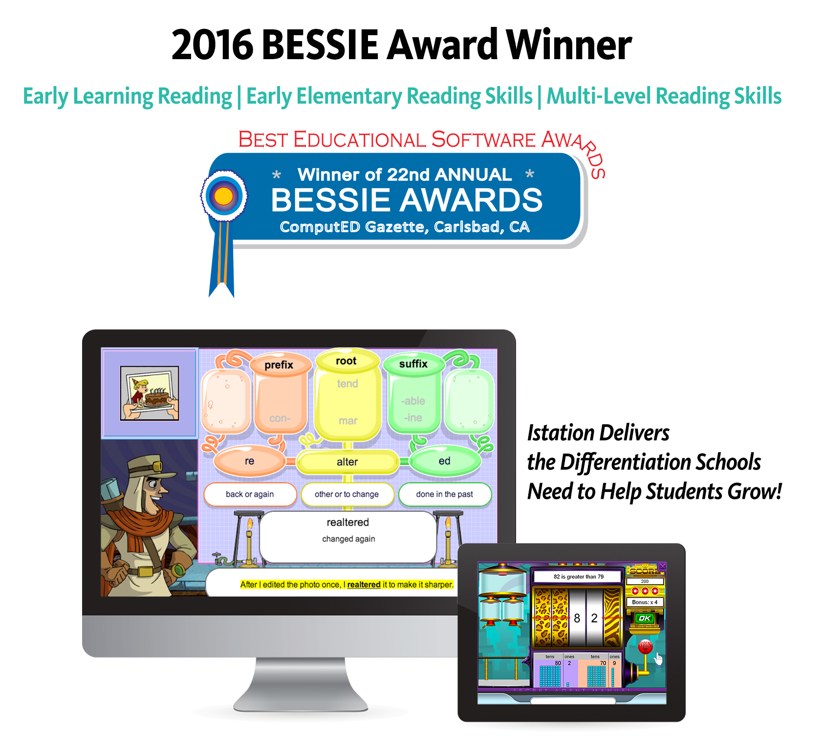 Istation Wins Three BESSIE Awards for Early Learning Reading, Early