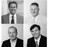 A photo of attorneys Chip Wagar, Thomas M. Richard, Robert A. Kutcher, and Bradley J. Luminais, Jr.