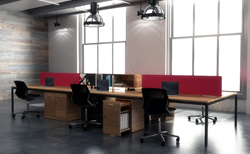 benching, desking, fabric, veneer, Innovant, NIGEL