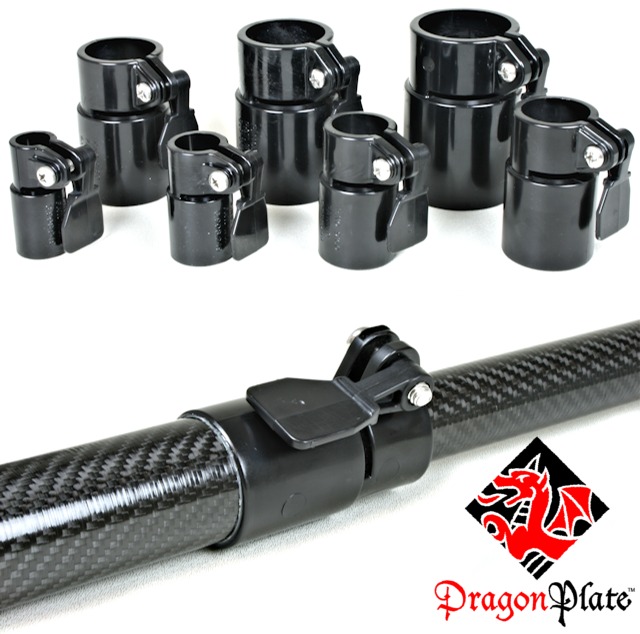 DragonPlate Releases Telescoping Tube Clamps for Carbon Fiber Tubes Telescoping Tube Clamps Small