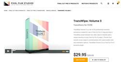 FCPX Plugins - TransWipe Volume 3 - Pixel Film Plugins