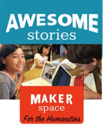 AwesomeStories MakerSpace with students WriteFolio, writing progress, authentic assessment