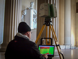 DJS Associates 3D Laser Scanning the Lincoln Memorial