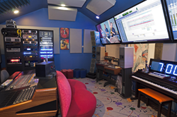 Control Room of Blue Room Productions studio in Bethesda, MD