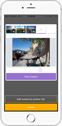 Users can place markers on the footage as it streams from their GoPro camera. The app's artificial intelligence will then analyze the footage around the markers and extract the best cut.