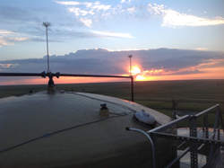 Air Terminals on customer's tank