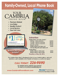Cambria Phone Book rate card