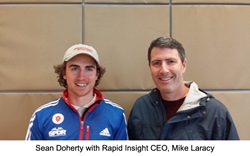 Sean Doherty, Biathlete with Rapid Insight CEO, Mike Laracy
