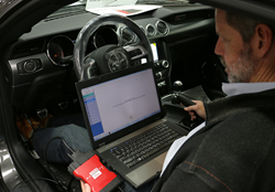 An authorized ROUSH Performance dealerships can complete the Power Pack calibration upgrade in under an hour.