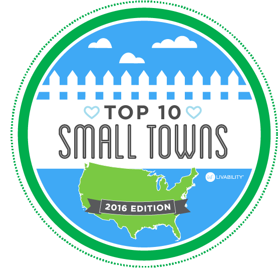 Names the 10 Best Small Towns, 2016