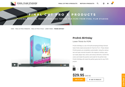Pro3rd Birthday - Pixel Film Studios Plugin - FCPX