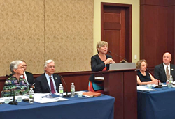 Salt Lake Community College President Deneece G. Huftalin speaks at a congressional briefing.