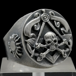 biker skull rings