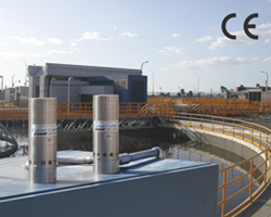 EXAIR's Stainless Steel Cabinet Cooler operating in a hot, harsh chemical environment
