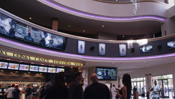Regal LA LIVE Lobby Domination featuring Samsung Displays