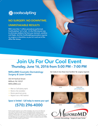 Free CoolSculpting Seminar on June 16 at MilfordMD Cosmetic Dermatology Surgery & Laser Center