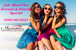 Friends & Family Special at MilfordMD offers free HydraFacial MD treatments (a $175 value). Restrictions apply.