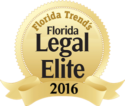 Legal Elite FL, gold Florida Legal Elite badge