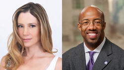 Mira Sorvino and Michael Sorrell