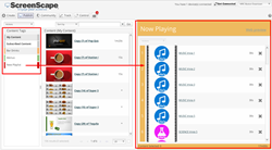 a picture of ScreenScape's new User Interface