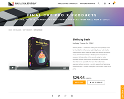 Birthday Bash - FCPX - Pixel Film Studios Plugin
