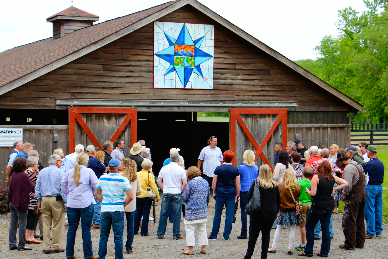 Two Painted Quilt Blocks Unveiled at The Coves Mountain River Club in