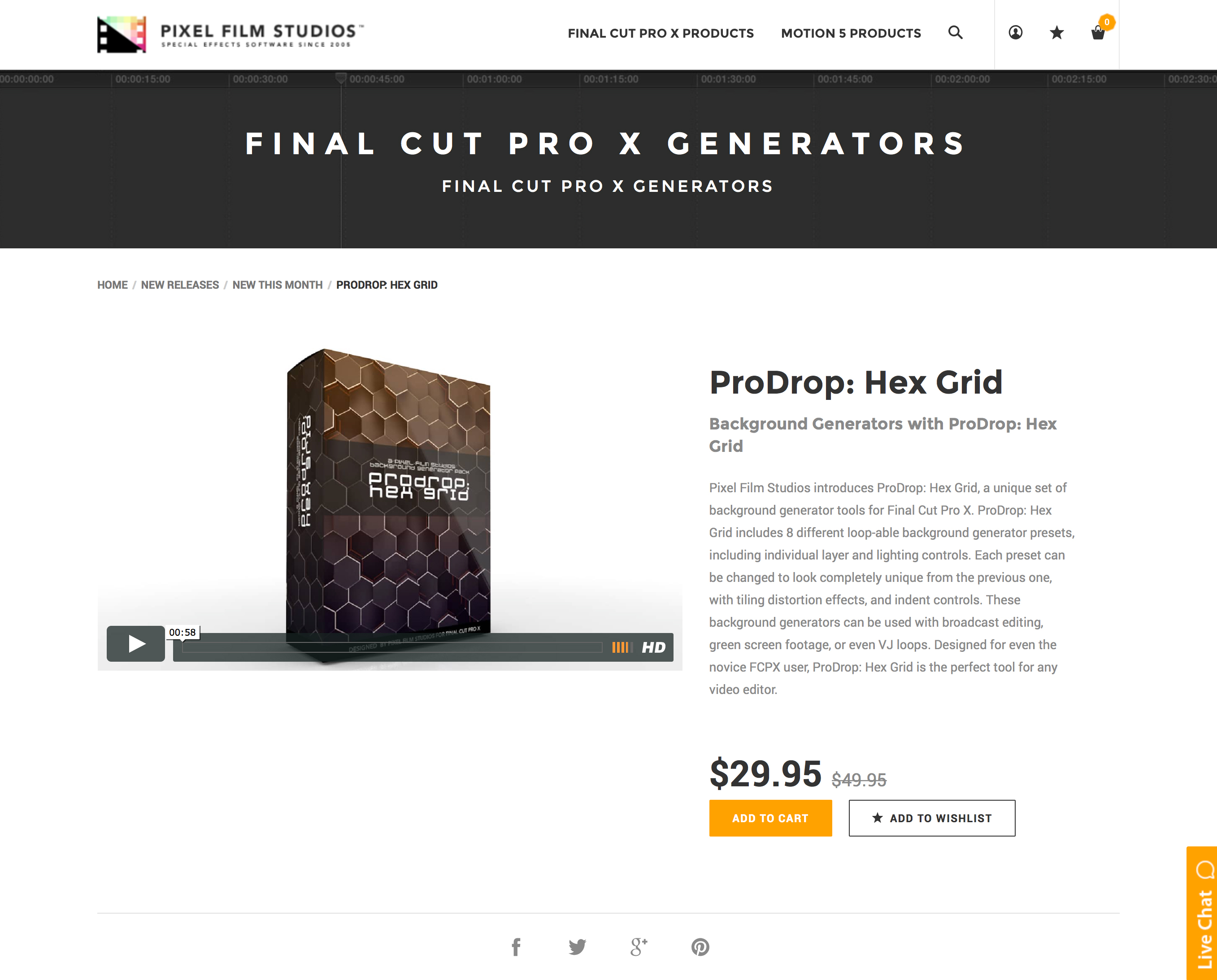 Pixel Film Studios Released ProDrop Hex Grid for Final Cut Pro X