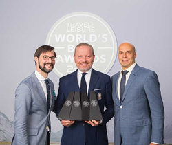 Nathan Lump, Brett Tollman and Joseph Messer at the Travel + Leisure World's Best Awards in NYC on July 20, 2016