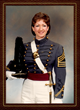 Author Laurel McHargue as a cadet at West Point