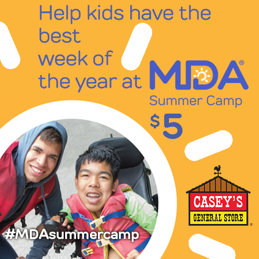 Casey’s General Store Helps Send Kids with Muscular Dystrophy to MDA