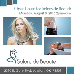 Salons de Beauté Open House Invitation